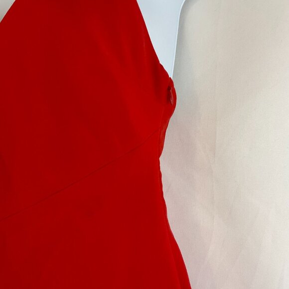 Likely Mini Dress 2 Red Spaghetti Two Strap Crossover - Picture 5 of 9